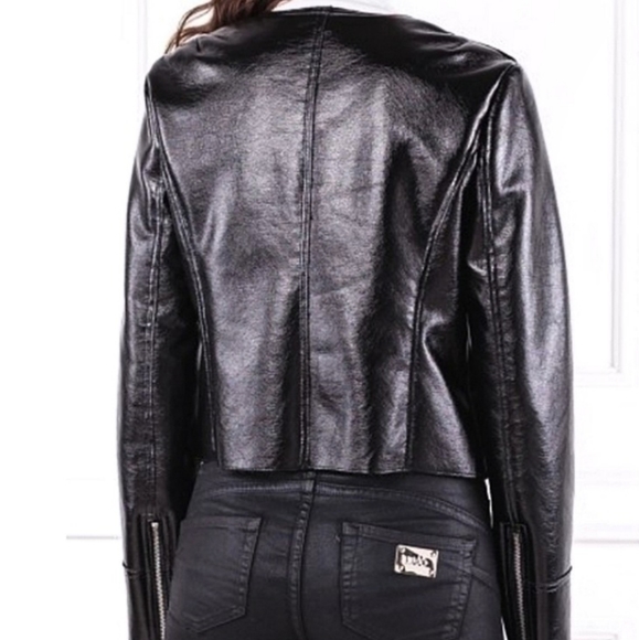 NWT Michael Kors Moto Jacket Size M - Picture 15 of 16